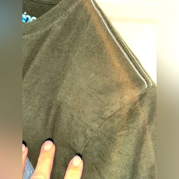 O'QUINN PECK SO BRIGHT TEE (Olive Green) Size Small - Picture 5 of 6